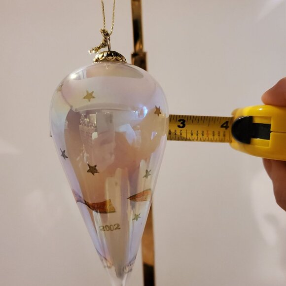 Vintage Li Bien Angel Glass Christmas Ornament Hand Painted 2002 - Picture 6 of 6